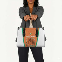 Ivory Coast Football Leather Bag 2026 Cote d'Ivoire Les Elephants Orange Version - Wonder Print Shop