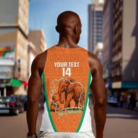 Custom Ivory Coast Football Men Tank Top 2026 Cote d'Ivoire Les Elephants Orange Version - Wonder Print Shop