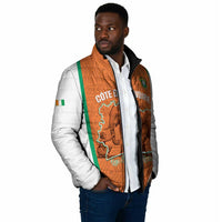 Custom Ivory Coast Football Padded Jacket 2026 Cote d'Ivoire Les Elephants Orange Version - Wonder Print Shop