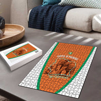 Ivory Coast Football Puzzle 2026 Cote d'Ivoire Les Elephants Orange Version - Wonder Print Shop
