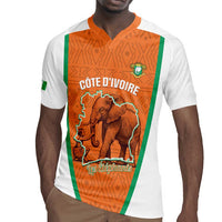 Custom Ivory Coast Football Rugby Jersey 2026 Cote d'Ivoire Les Elephants Orange Version LT14