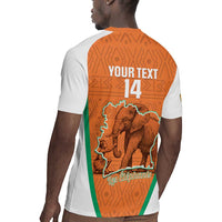 Custom Ivory Coast Football Rugby Jersey 2026 Cote d'Ivoire Les Elephants Orange Version LT14