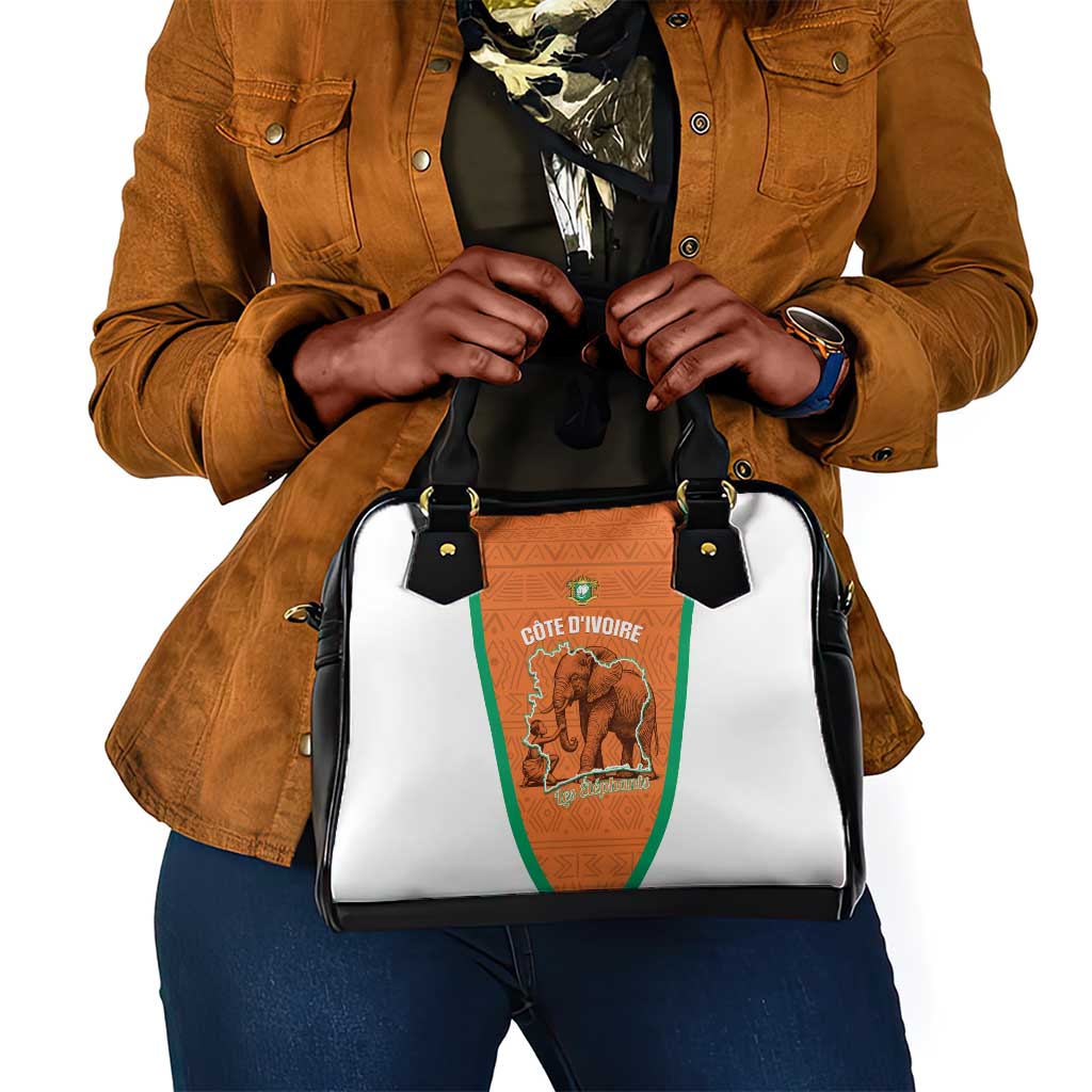 Ivory Coast Football Shoulder Handbag 2026 Cote d'Ivoire Les Elephants Orange Version - Wonder Print Shop