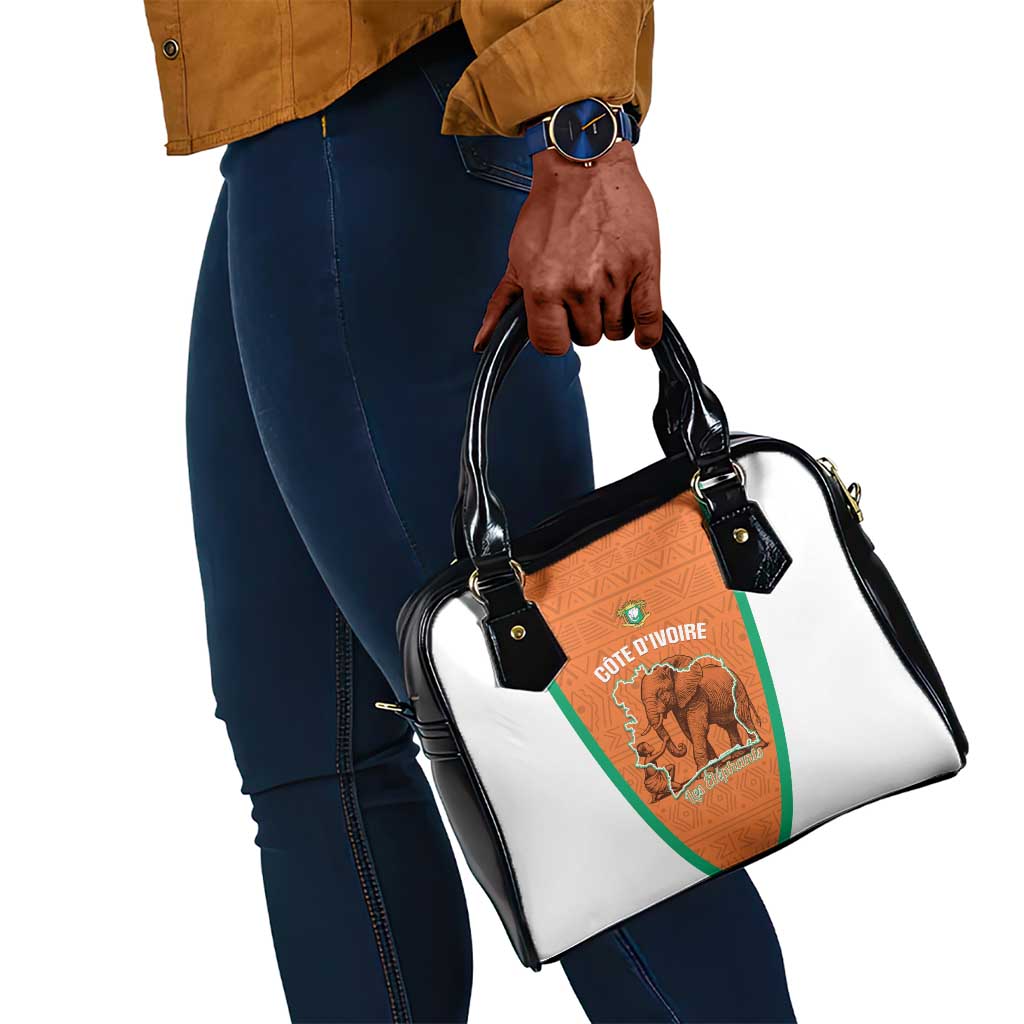 Ivory Coast Football Shoulder Handbag 2026 Cote d'Ivoire Les Elephants Orange Version - Wonder Print Shop