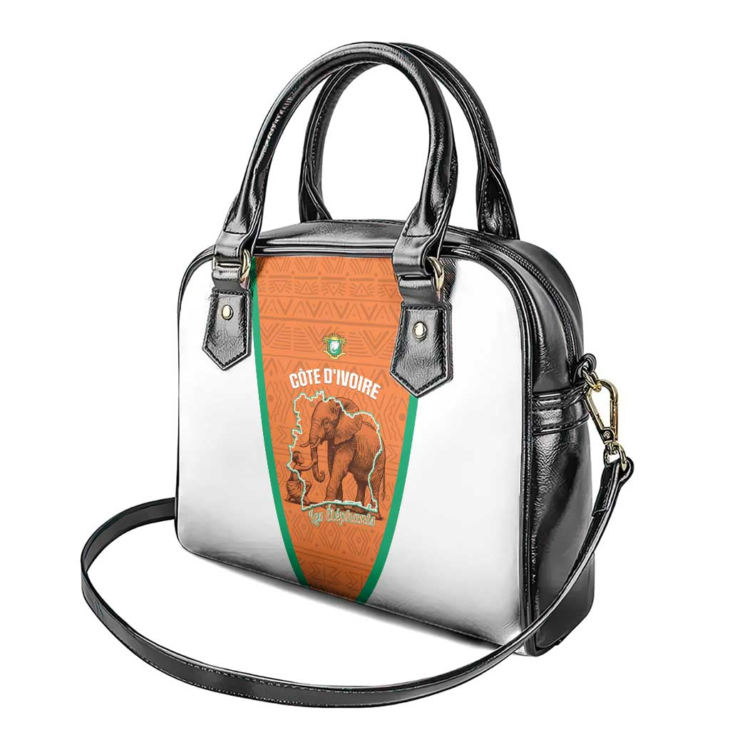 Ivory Coast Football Shoulder Handbag 2026 Cote d'Ivoire Les Elephants Orange Version - Wonder Print Shop