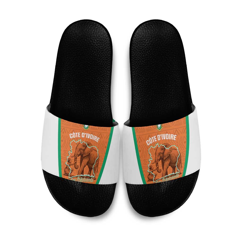 Ivory Coast Football Slide Sandals 2026 Cote d'Ivoire Les Elephants Orange Version - Wonder Print Shop