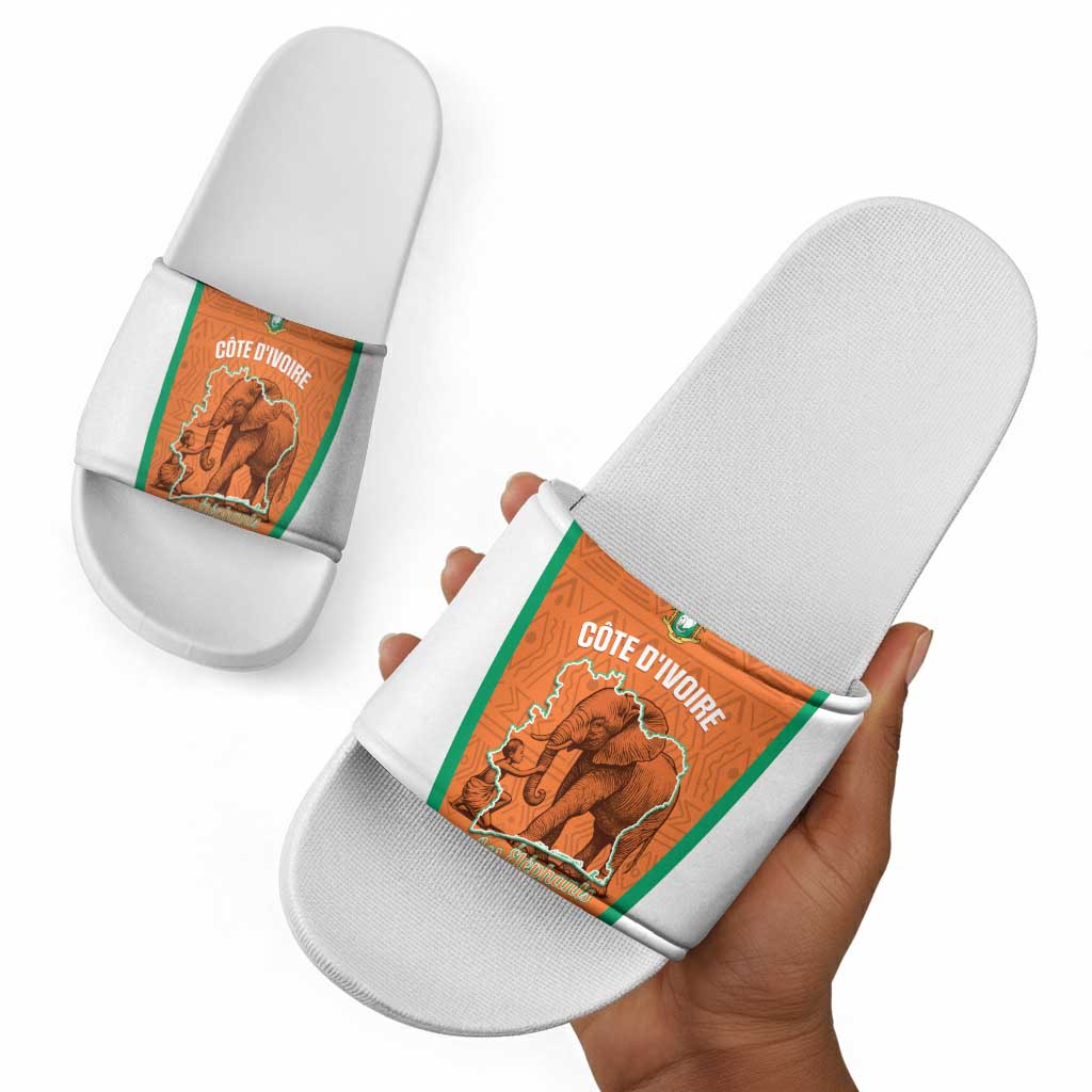 Ivory Coast Football Slide Sandals 2026 Cote d'Ivoire Les Elephants Orange Version - Wonder Print Shop