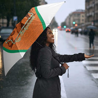 Ivory Coast Football Umbrella 2026 Cote d'Ivoire Les Elephants Orange Version - Wonder Print Shop