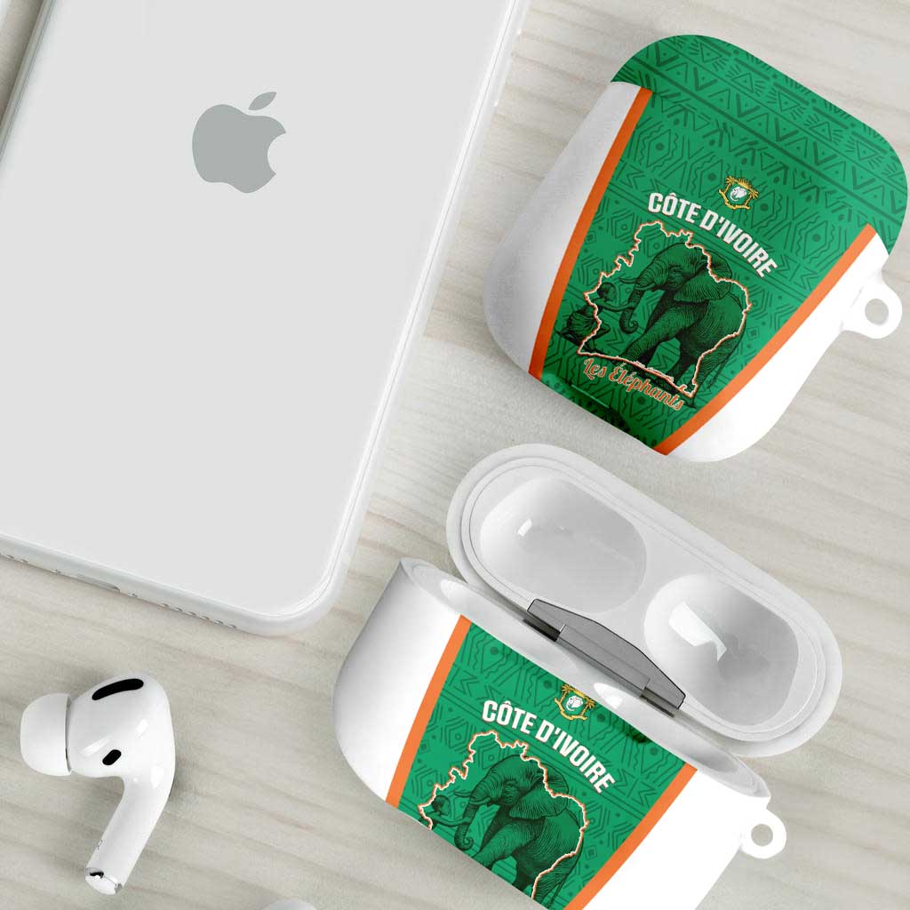 Ivory Coast Football AirPods Case 2026 Cote d'Ivoire Les Elephants Green Version - Wonder Print Shop