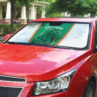 Ivory Coast Football Auto Sun Shade 2026 Cote d'Ivoire Les Elephants Green Version - Wonder Print Shop