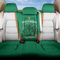 Ivory Coast Football Back Car Seat Cover 2026 Cote d'Ivoire Les Elephants Green Version - Wonder Print Shop
