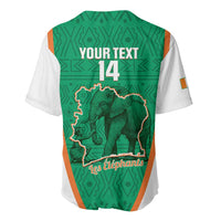 Custom Ivory Coast Football Baseball Jersey 2026 Cote d'Ivoire Les Elephants Green Version LT14