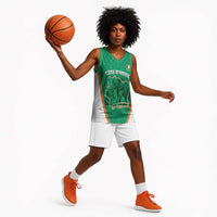 Custom Ivory Coast Football Basketball Jersey 2026 Cote d'Ivoire Les Elephants Green Version - Wonder Print Shop
