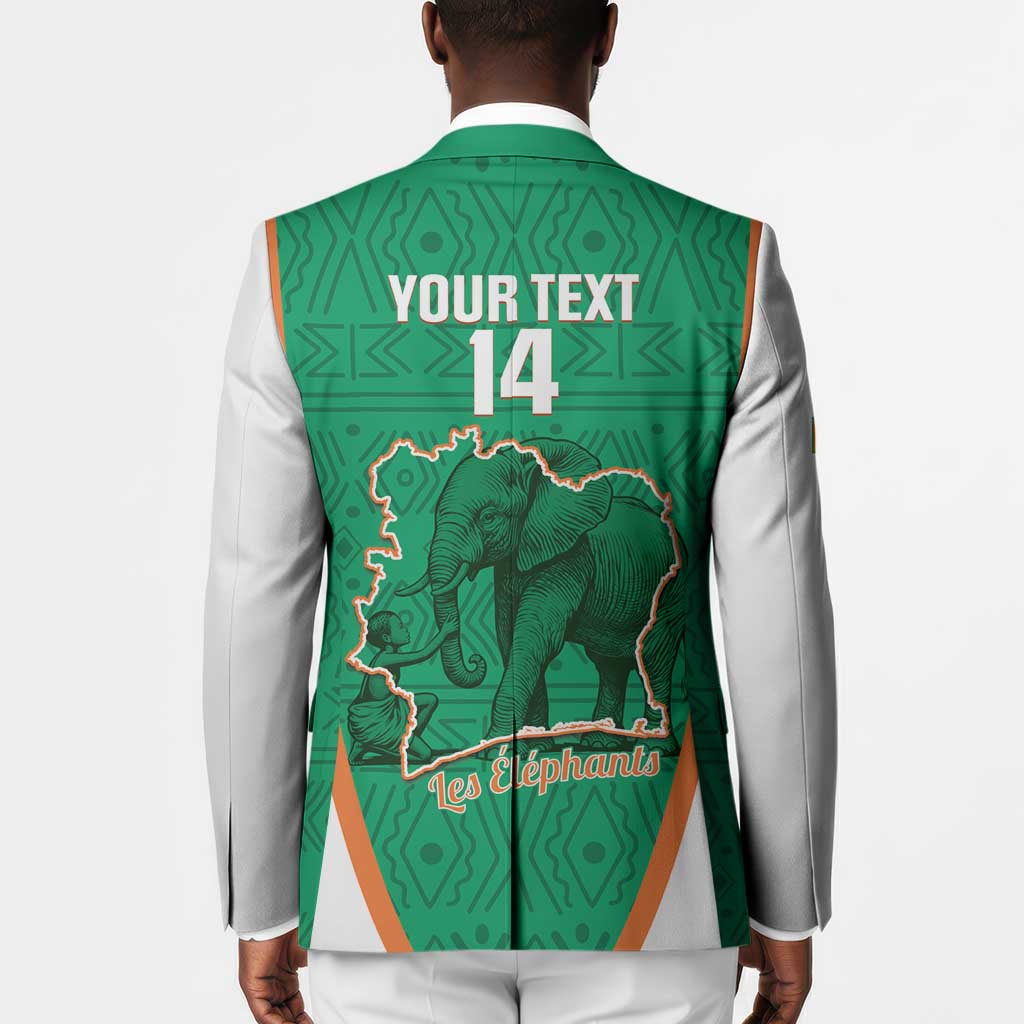 Custom Ivory Coast Football Blazer 2026 Cote d'Ivoire Les Elephants Green Version - Wonder Print Shop