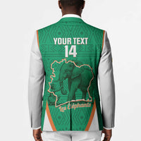Custom Ivory Coast Football Blazer 2026 Cote d'Ivoire Les Elephants Green Version - Wonder Print Shop