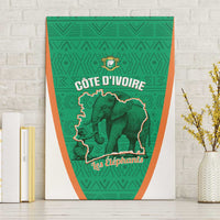 Ivory Coast Football Canvas Wall Art 2026 Cote d'Ivoire Les Elephants Green Version - Wonder Print Shop