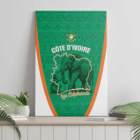 Ivory Coast Football Canvas Wall Art 2026 Cote d'Ivoire Les Elephants Green Version - Wonder Print Shop