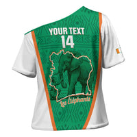 Custom Ivory Coast Football Cross Shoulder Shirt 2026 Cote d'Ivoire Les Elephants Green Version - Wonder Print Shop