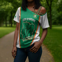 Custom Ivory Coast Football Cross Shoulder Shirt 2026 Cote d'Ivoire Les Elephants Green Version - Wonder Print Shop