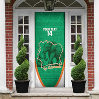 Custom Ivory Coast Football Door Cover 2026 Cote d'Ivoire Les Elephants Green Version - Wonder Print Shop