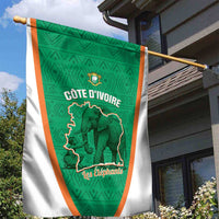 Ivory Coast Football Garden Flag 2026 Cote d'Ivoire Les Elephants Green Version - Wonder Print Shop