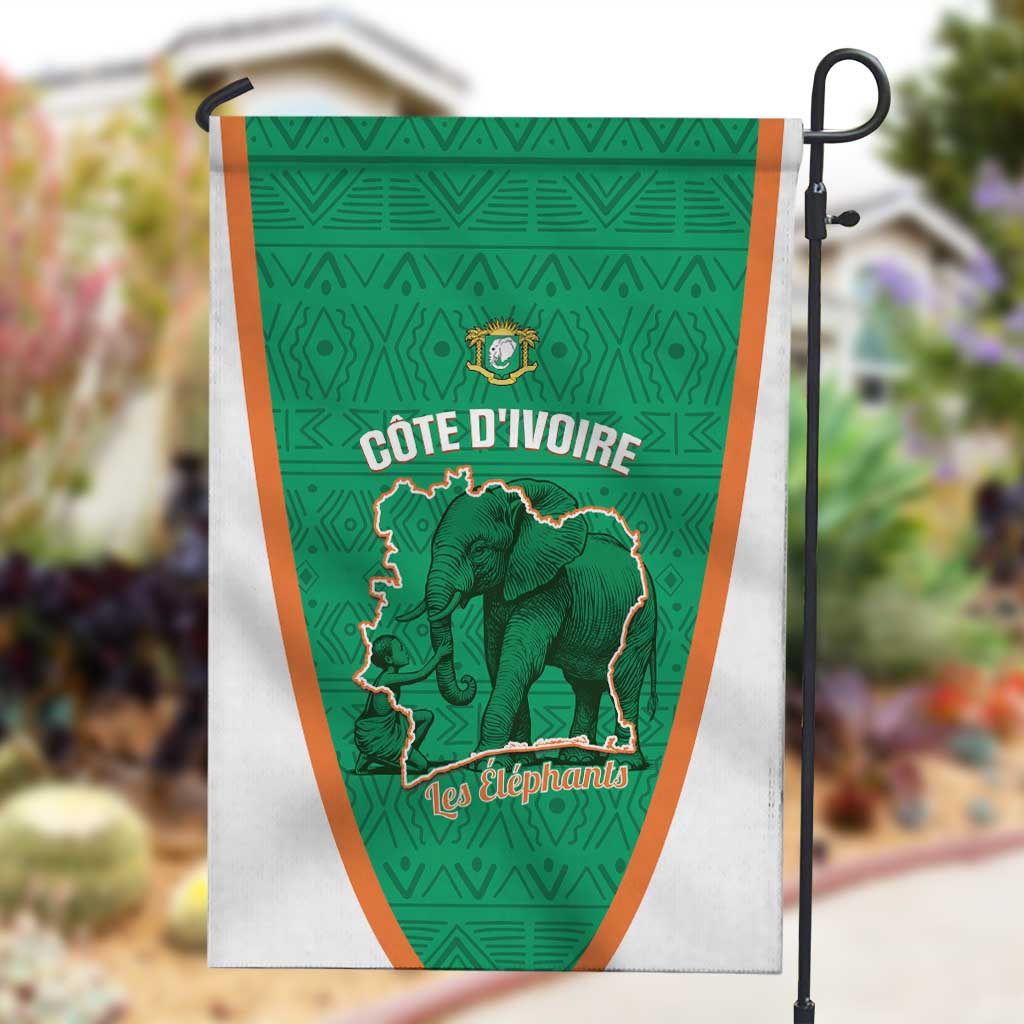 Ivory Coast Football Garden Flag 2026 Cote d'Ivoire Les Elephants Green Version - Wonder Print Shop