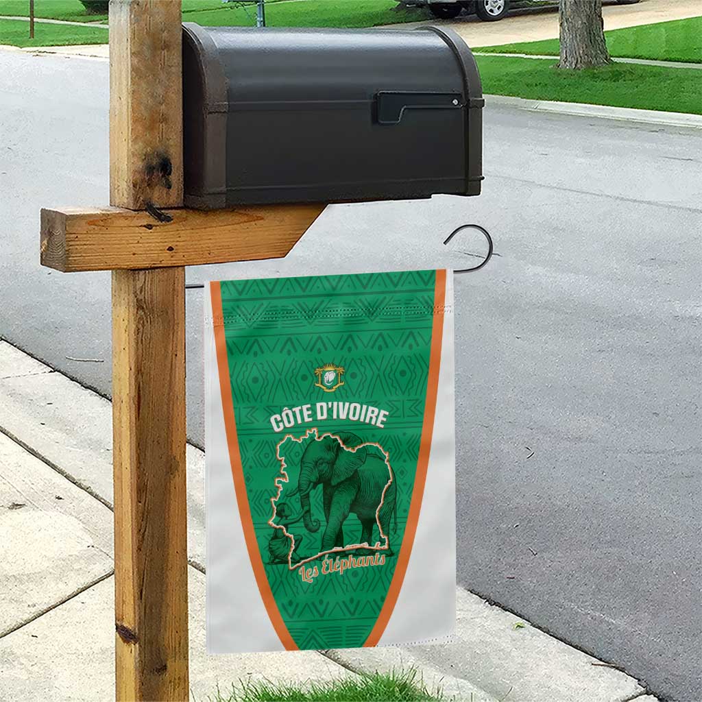 Ivory Coast Football Garden Flag 2026 Cote d'Ivoire Les Elephants Green Version - Wonder Print Shop
