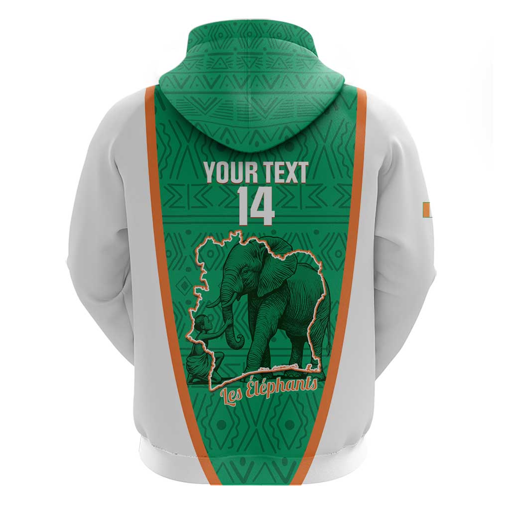 Custom Ivory Coast Football Hoodie 2026 Cote d'Ivoire Les Elephants Green Version - Wonder Print Shop