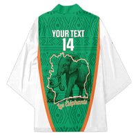 Custom Ivory Coast Football Kimono 2026 Cote d'Ivoire Les Elephants Green Version - Wonder Print Shop