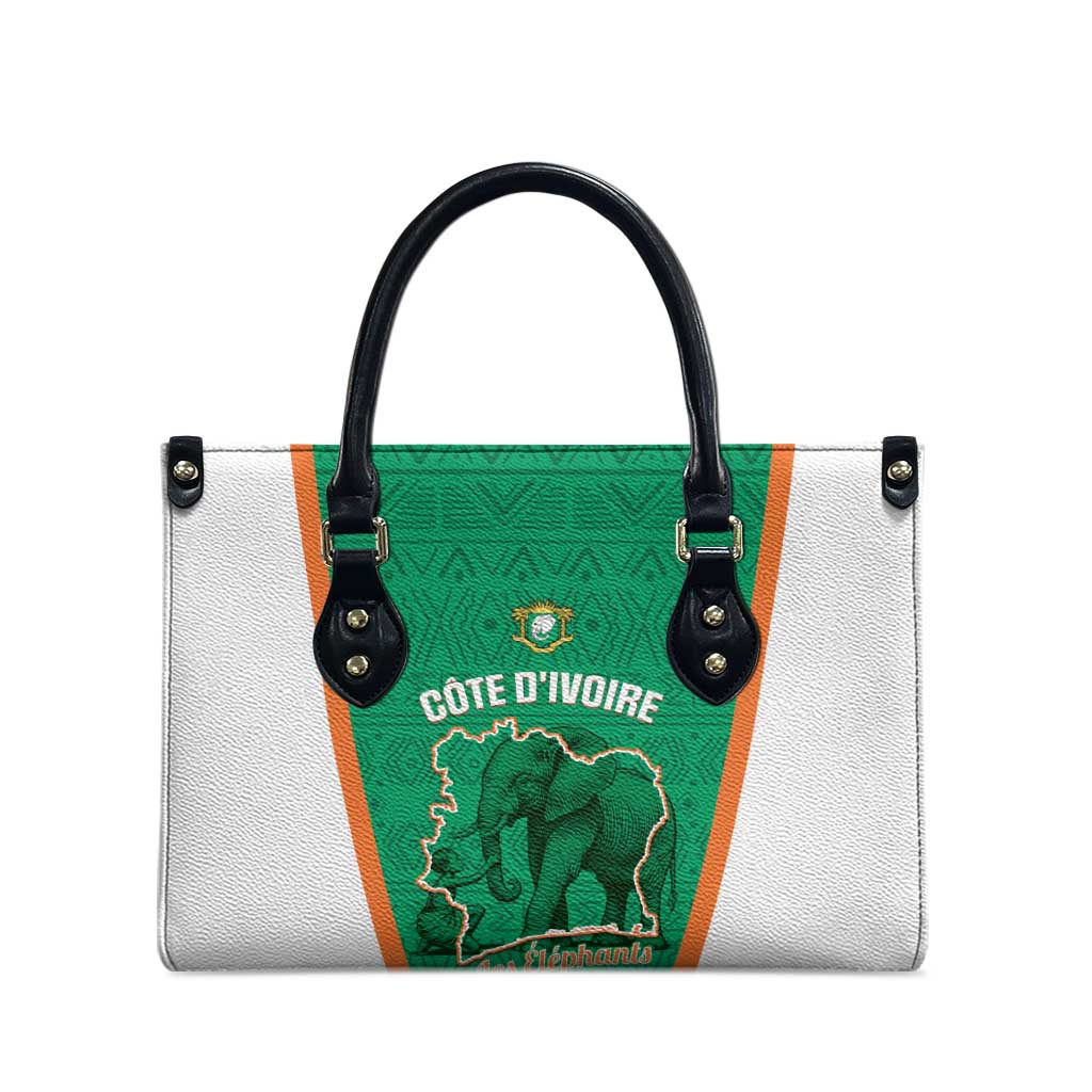 Ivory Coast Football Leather Bag 2026 Cote d'Ivoire Les Elephants Green Version - Wonder Print Shop
