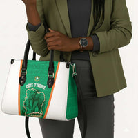Ivory Coast Football Leather Bag 2026 Cote d'Ivoire Les Elephants Green Version - Wonder Print Shop