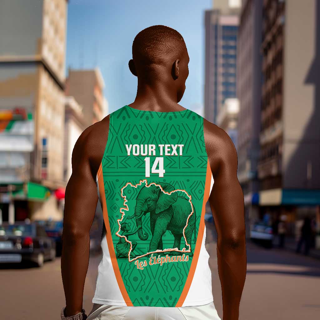 Custom Ivory Coast Football Men Tank Top 2026 Cote d'Ivoire Les Elephants Green Version - Wonder Print Shop