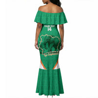 Custom Ivory Coast Football Mermaid Dress 2026 Cote d'Ivoire Les Elephants Green Version LT14