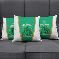 Ivory Coast Football Pillow Cover 2026 Cote d'Ivoire Les Elephants Green Version - Wonder Print Shop