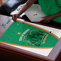 Ivory Coast Football Puzzle 2026 Cote d'Ivoire Les Elephants Green Version - Wonder Print Shop