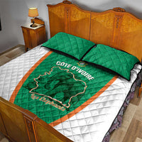 Ivory Coast Football Quilt Bed Set 2026 Cote d'Ivoire Les Elephants Green Version - Wonder Print Shop