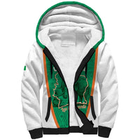 Custom Ivory Coast Football Sherpa Hoodie 2026 Cote d'Ivoire Les Elephants Green Version - Wonder Print Shop