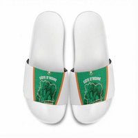 Ivory Coast Football Slide Sandals 2026 Cote d'Ivoire Les Elephants Green Version - Wonder Print Shop