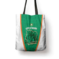 Ivory Coast Football Tote Bag 2026 Cote d'Ivoire Les Elephants Green Version - Wonder Print Shop