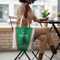 Ivory Coast Football Tote Bag 2026 Cote d'Ivoire Les Elephants Green Version - Wonder Print Shop