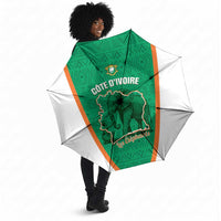 Ivory Coast Football Umbrella 2026 Cote d'Ivoire Les Elephants Green Version - Wonder Print Shop