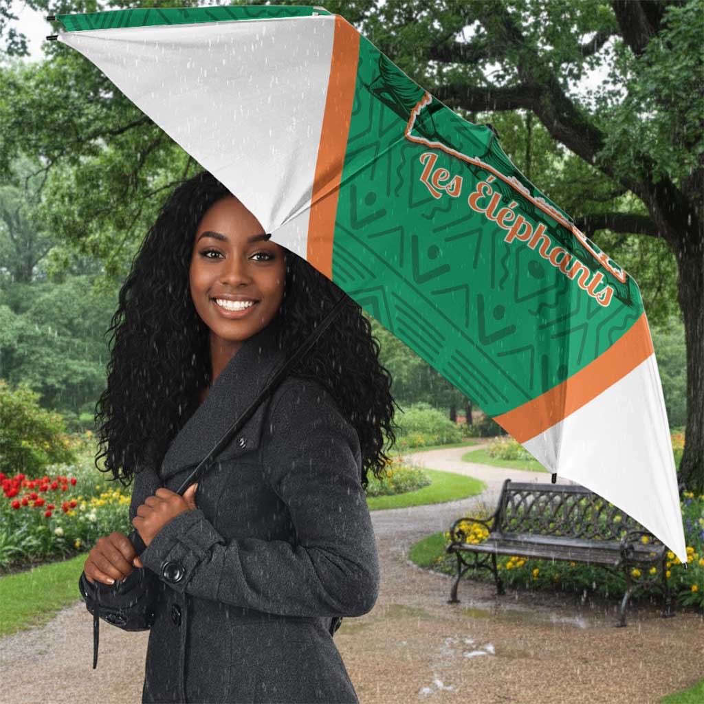 Ivory Coast Football Umbrella 2026 Cote d'Ivoire Les Elephants Green Version - Wonder Print Shop