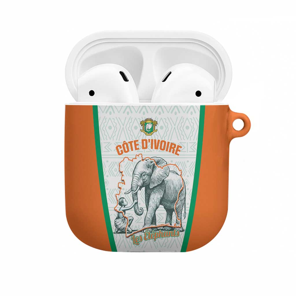 Ivory Coast Football AirPods Case 2026 Cote d'Ivoire Les Elephants White Version - Wonder Print Shop