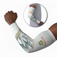 Custom Ivory Coast Football Arm Sleeves 2026 Cote d'Ivoire Les Elephants White Version - Wonder Print Shop