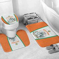 Ivory Coast Football Bathroom Set 2026 Cote d'Ivoire Les Elephants White Version - Wonder Print Shop
