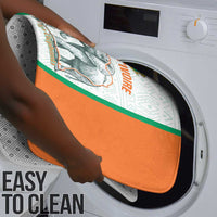 Ivory Coast Football Bathroom Set 2026 Cote d'Ivoire Les Elephants White Version - Wonder Print Shop
