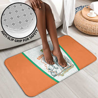 Ivory Coast Football Bathroom Set 2026 Cote d'Ivoire Les Elephants White Version - Wonder Print Shop