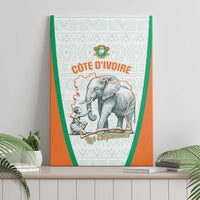 Ivory Coast Football Canvas Wall Art 2026 Cote d'Ivoire Les Elephants White Version - Wonder Print Shop