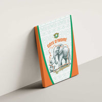 Ivory Coast Football Canvas Wall Art 2026 Cote d'Ivoire Les Elephants White Version - Wonder Print Shop