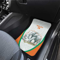 Custom Ivory Coast Football Car Mats 2026 Cote d'Ivoire Les Elephants White Version - Wonder Print Shop